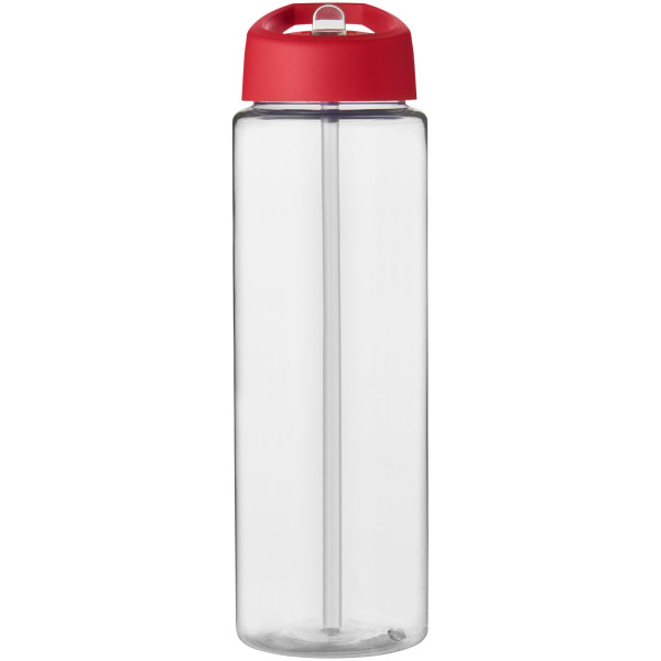 H2O Active® Vibe 850 ml spout lid sport bottle - Transparent/Red