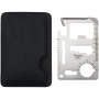 Saki 15-function pocket tool card - Silver/Solid black