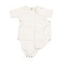 Baby Kimono Bodysuit - White - 0-3