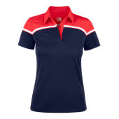 Cutter & Buck Seabeck polo dames  navy/red xs