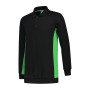 L&S Polosweater Workwear Black/Lime 6XL