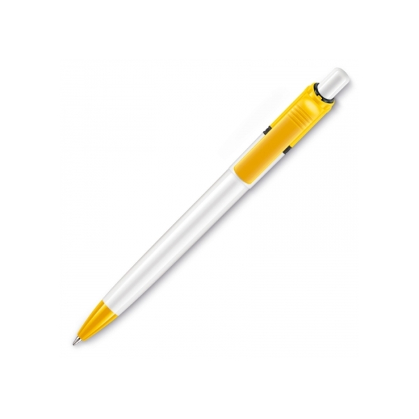 Ball pen Ducal Colour hardcolour  - White / Yellow