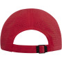 Mica 6 panel GRS recycled cool fit cap - Red
