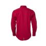 Men's Shirt Longsleeve Poplin - red - XL