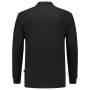 Poloshirt Fitted 210 Gram Lange Mouw 201017 Black 4XL
