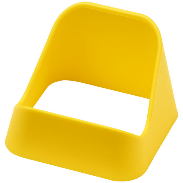 Bedrukte Crib telefoonstandaard geel