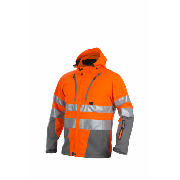 6420 Padded Jacket HV Orange XL
