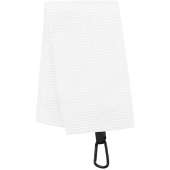 Golfhanddoek met honinggraatstructuur White One Size