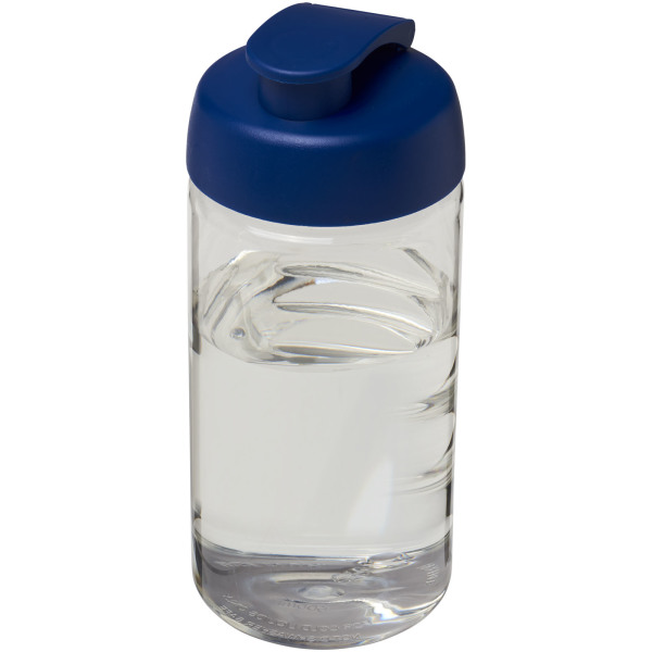H2O Active® Bop 500 ml sportfles met flipcapdeksel - Transparant/Blauw
