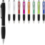Nash stylus balpen gekleurd met zwarte grip - Wit/Zwart