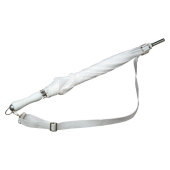 Falcone - Paraplu met schouderband - Handopening -  100cm - Wit