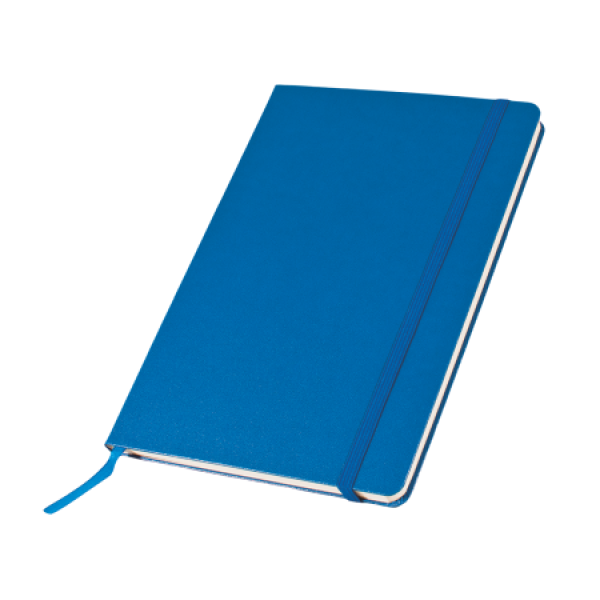 Notitieboek A5 met elastiek, leeslint, Notitieblok bedrukken?