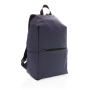 Smooth PU 15.6"laptop backpack, navy