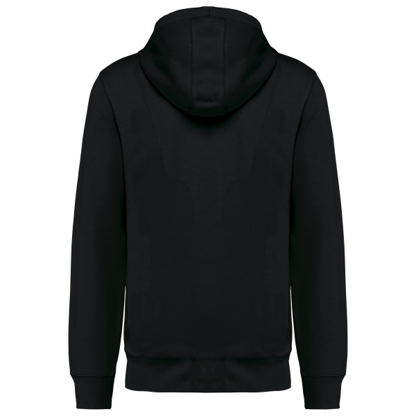 Ecologische uniseks sweater met capuchon en rits Black 4XL