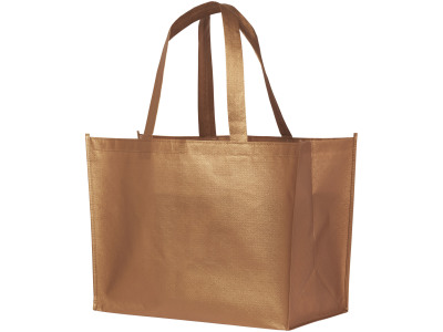 Alloy metallic gelamineerde non woven boodschappentas 23L