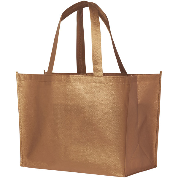 Alloy laminated non-woven shopping tote bag