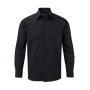 Oxford Shirt LS - Black - 4XL