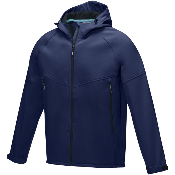 Coltan heren GRS-gerecycled softshell jack - Navy - 3XL