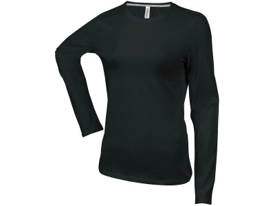 Dames t-shirt ronde hals lange mouwen Dames t-shirt ronde hals lange mouwen