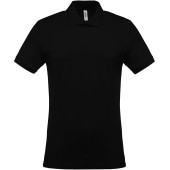 Piqué-herenpolo korte mouwen Black 4XL