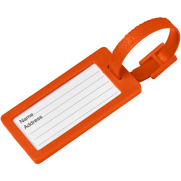 River window luggage tag - Orange