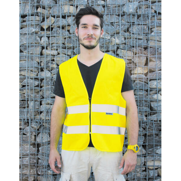 Safety Vest with Zipper "Cologne" - Orange - S