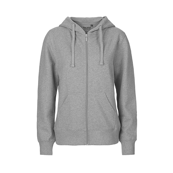 Neutral ladies zip hoodie-Sport-Grey-XS
