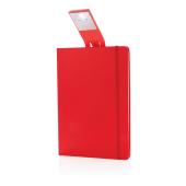 A5 notitieboek met LED leeslamp, zwart A5 notitieboek met LED leeslamp, zwart