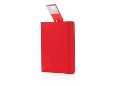 A5 notitieboek met LED leeslamp, zwart A5 notitieboek met LED leeslamp, zwart