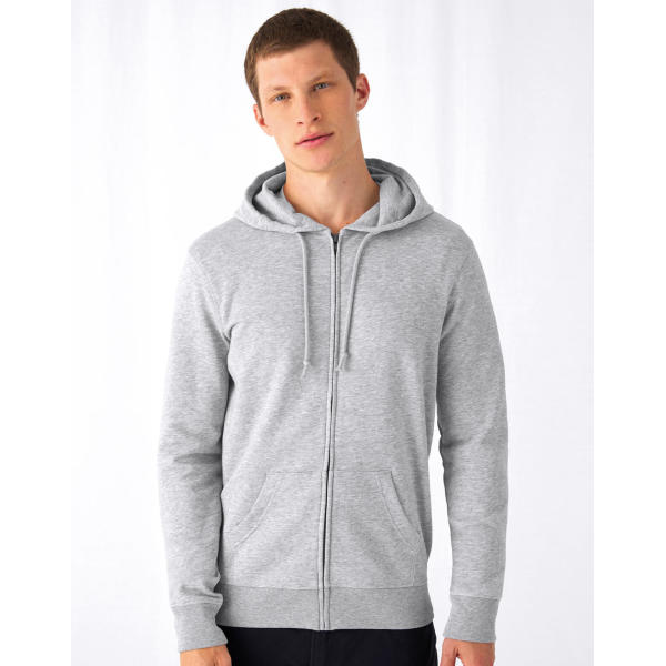 WU35B sweater B&C Organic Zipped Hooded