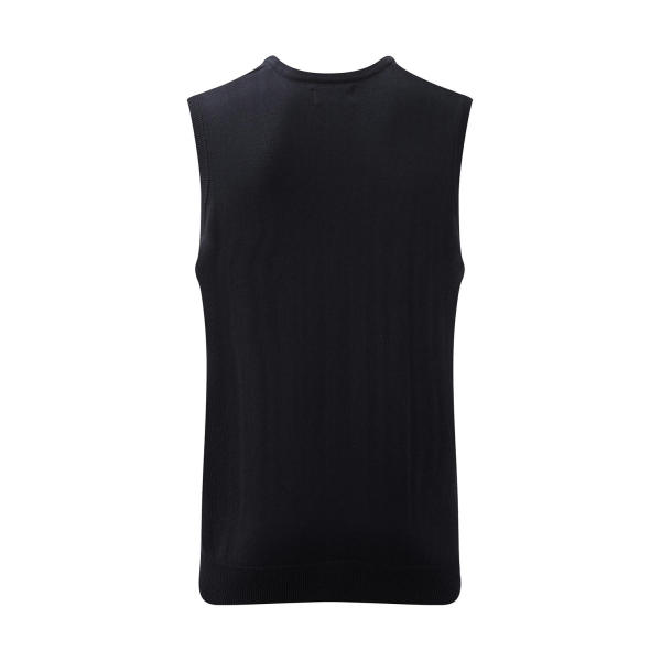 Adults' V-Neck Sleeveless Knitted Pullover - French Navy - 2XS