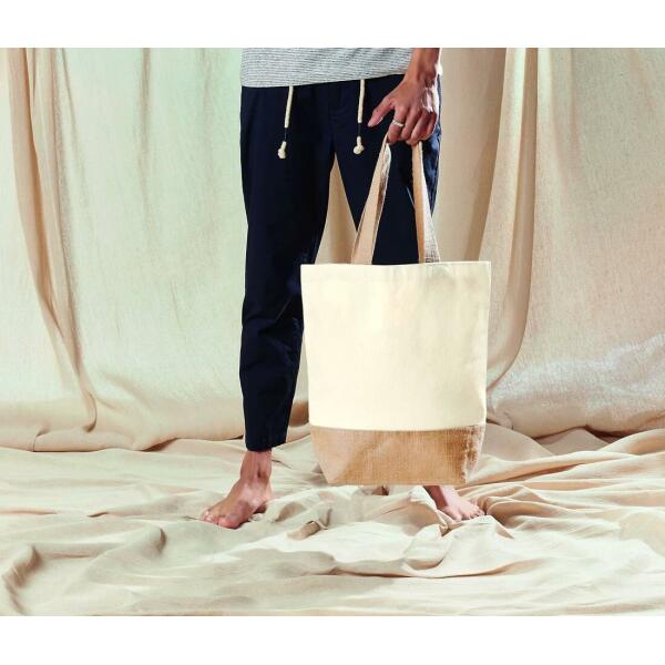 JUTE BASE CANVAS SHOPPER