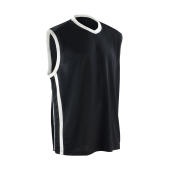 Men's Quick Dry Basketball Top - Black/White - XS