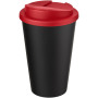 Americano® Eco 350 ml gerecyclede beker met spill-proof deksel - Rood/Zwart
