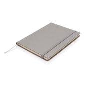 Deluxe hardcover PU A5 notitieboek, grijs