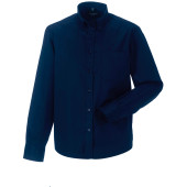 Men's Long Sleeve Classic Twill Shirt French Navy 3XL