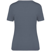 Afgewassen dames T-shirt Washed Mineral Grey XXL