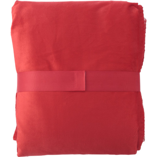 Polyester (190 gr/m²) blanket Margot red