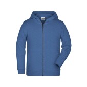 Children's Zip Hoody - light-denim-melange - XS