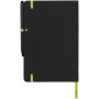 Noir Edge medium notebook - Solid black/Lime