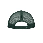 MB070 5 Panel Polyester Mesh Cap wit/donkergroen one size