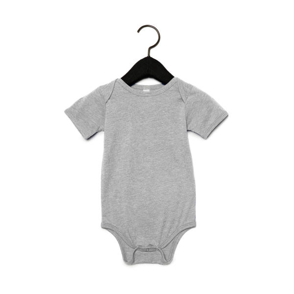 Baby Triblend Short Sleeve Onesie - Grey Triblend - 3-6