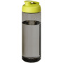 H2O Active® Eco Vibe 850 ml flip lid sport bottle - Charcoal/Lime