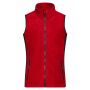 Ladies' Workwear Fleece Vest - STRONG - - red/black - 4XL