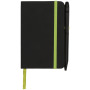 Noir edge klein notitieboek - Zwart/Lime