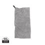 VINGA GRS RPET active dry towel 40 x 80cm, grey
