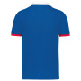 Heren-sportpolo Sporty Royal Blue / White / Red M