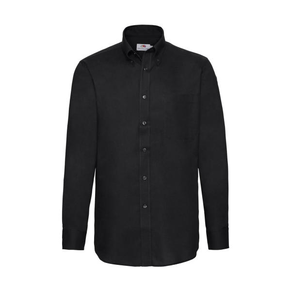 Oxford Shirt Long Sleeve - Black - S