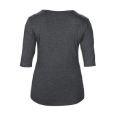 Women's Tri-Blend Deep Scoop 1/2 Sleeve Tee Women's Tri-Blend Deep Scoop 1/2 Sleeve Tee