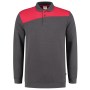 Polosweater Bicolor Naden 302004 Darkgrey-Red XS